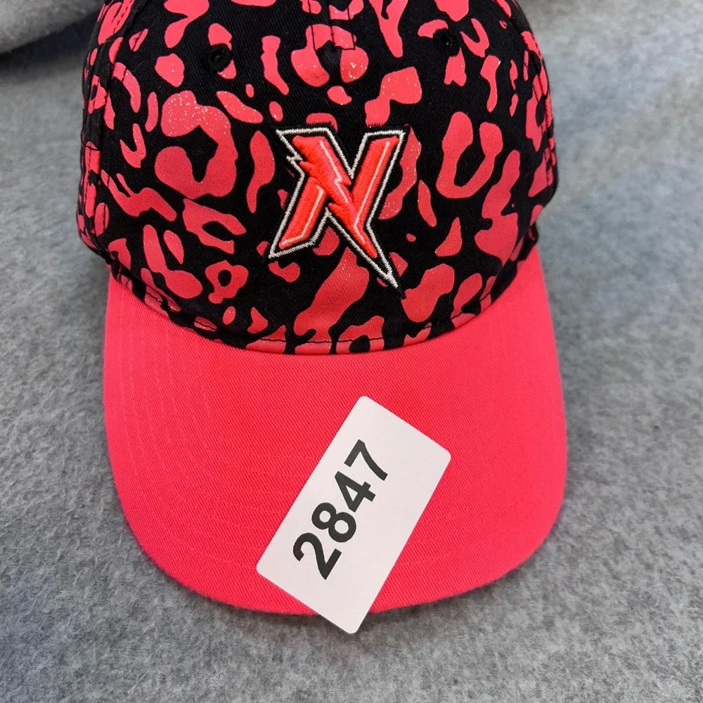 Naturals Lightning Bolt Kids Pink Black 47 Brand Leopard Print Glitter Hat OSFM